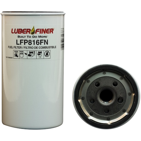 Luber-Finer Fuel Filter, Od, 3.81 97Mm, Height, 6.84 174Mm, Id Bottom, 13/16-12 Thd LFP816FN